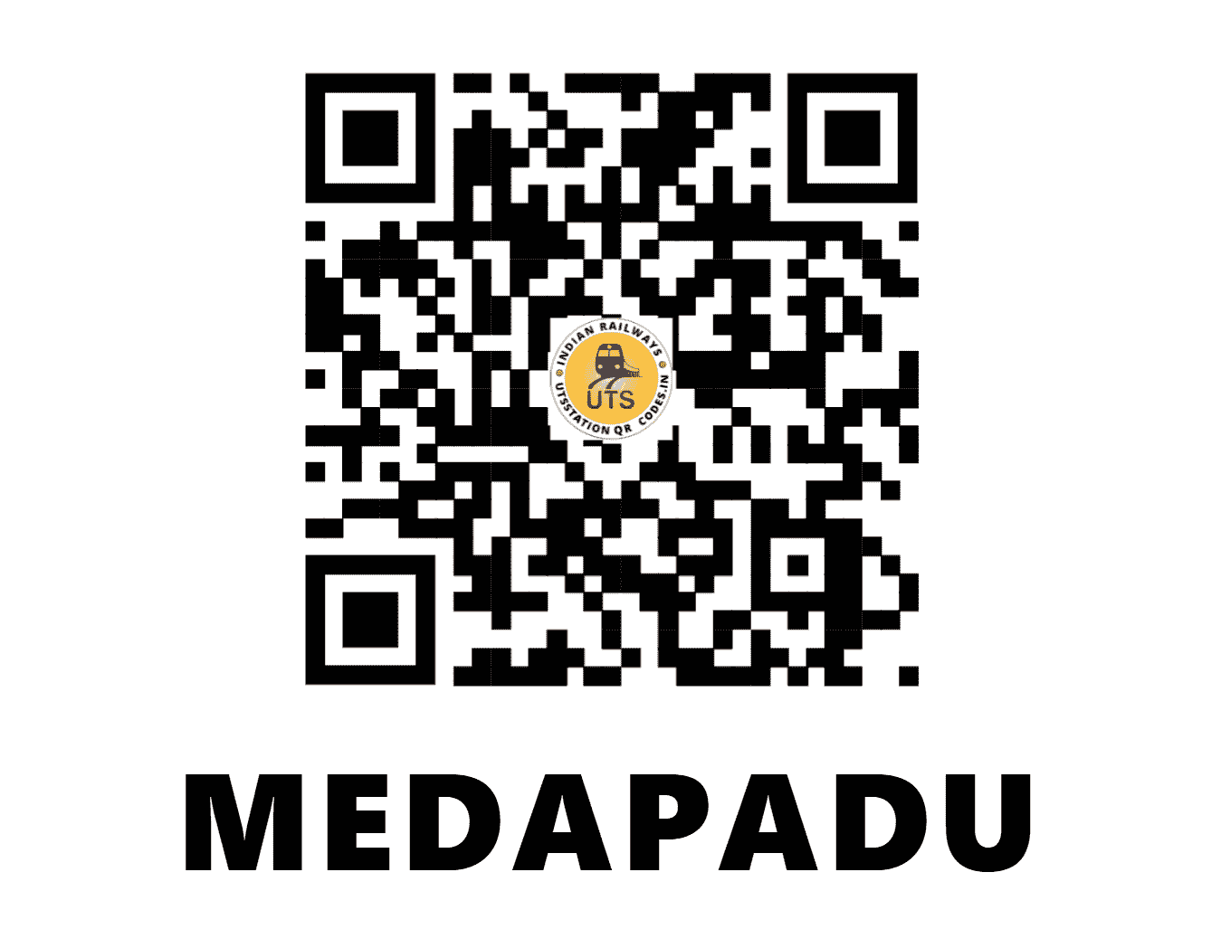 UTS QR Code for MEDAPADU - MPU (SC - ANDHRA PRADESH)